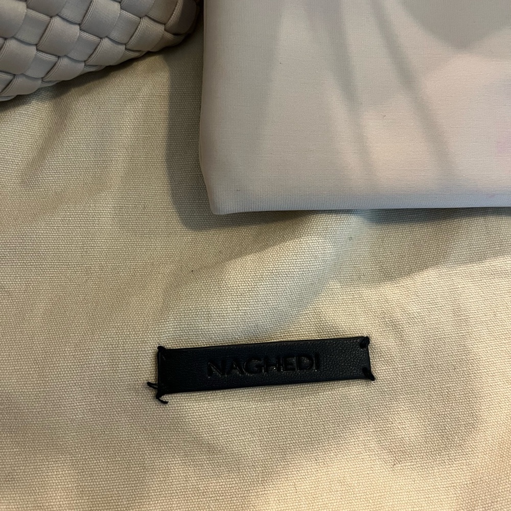 Naghedi Taupe Woven Shoulder Bag Set - Picture 2 of 3